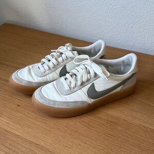 Nike Killshot White and Gray Sneakers with Gum Sole